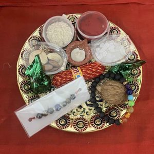 Seven Chakra Bracelet with Triple Protection Nazar Crystal Rakhi