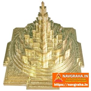 pure brass stuffed shree yantra