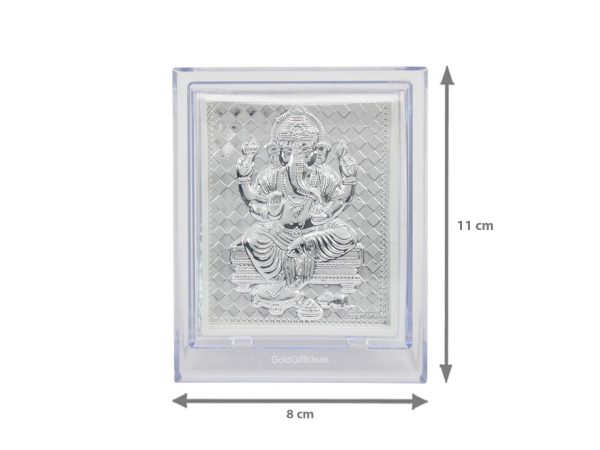 Ganesha 999 Pure Silver Foil Frame Decorative Puja Gift – Navgraha.in