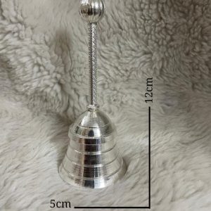 German Silver Hand Held Pooja Bell – Navgraha.in