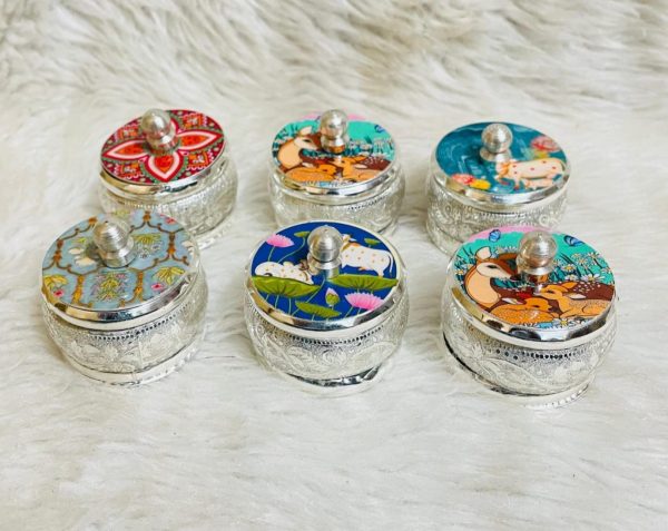 German Silver Mix Design Decorative Dibbis – Navgraha.in