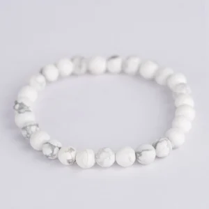 Calming Tranquility Howlite Bracelet – Stress Relief & Emotional Balance Jewelry – Navgraha.in