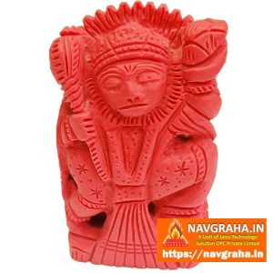 Hanuman Ji / Balaji Red Stone (3 inch) - Navgraha.in