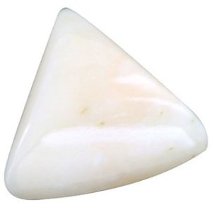 Moonga White Coral Natural Triangle Approx 7.5 Carat – Premium Safed Moonga Gemstone – Navgraha.in
