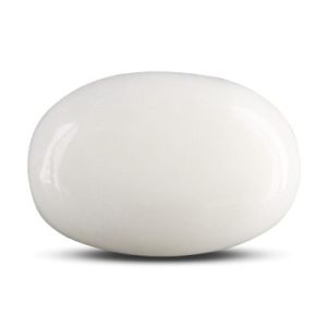 Moonga White Coral Natural Oval Shape Approx 7 Carat – Premium Safed Moonga Gemstone – Navgraha.in