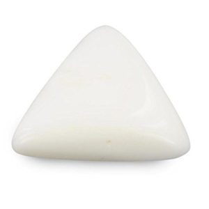 Moonga White Coral Natural Triangle Approx 7 Carat – Premium Safed Moonga Gemstone – Navgraha.in