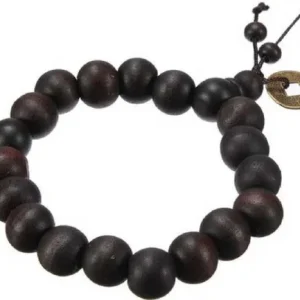 Serenity in Wood Wooden Tibetan Bracelet – Natural Beauty & Spiritual Connection – Navgraha.in