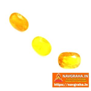 Pukhraj Bangkok Yellow Sapphire Premium Quality 8 Carat - Navgraha.in