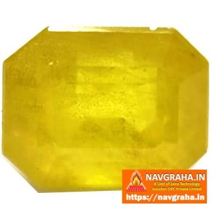 Pukhraj Natural Yellow Sapphire Bangkok 5.2 Carat - Navgraha.in
