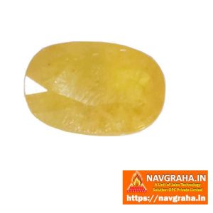 Yellow Sapphire Natural Bangkok Pukhraj 5.6 Carat - Navgraha.in