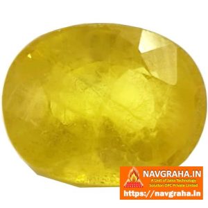 Yellow Sapphire Natural Bangkok Pukhraj 4.5 Carat - Navgraha.in