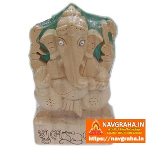 Wooden Ganpati - Premium Quality (3 inch) - Navgraha.in