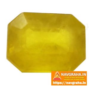 Yellow Pukhraj Bangkok Sapphire 4.8 Carat - Navgraha.in