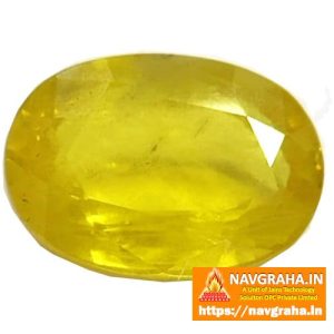 Pukhraj Natural Yellow Sapphire 6.4 Carat - Navgraha.in