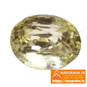 Siloni Yellow Sapphire Natural Pukhraj 4 Carat - Navgraha.in