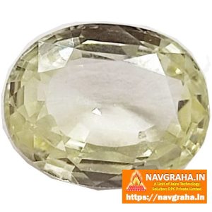 Natural Pukhraj Siloni Yellow Sapphire Best Quality 6.5 Carat - Navgraha.in