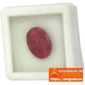 Ruby Simulate Manik 5 Carat Oval Shape - Navgraha.in