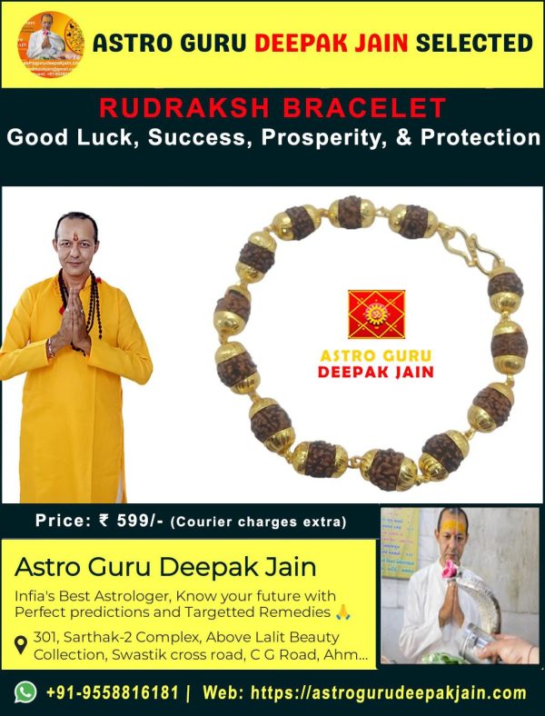 Rudraksha Bracelet – Spiritual Awakening & Energy Balance – Navgraha.in - Image 2