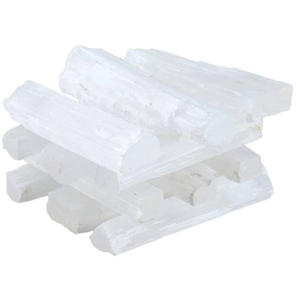 Premium Selenite Rough Stone 100 Gram – Natural Energy Cleansing & Décor Crystal – Navgraha.in - Image 4
