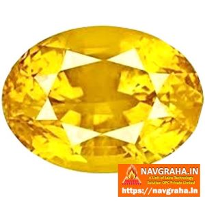Pukhraj Yellow Sapphire Premium Plus Quality 7.6 Carat - Navgraha.in