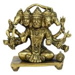 Panchmukhi Hanuman Hanging Religious Brass | Authentic Hindu Deity Statue Divine Blessings Symbolism