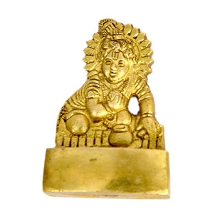 Bal Krishna Brass Collectible Handicraft Small  Idol | Deity Idol Exclusive Collection - Image 1