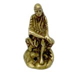 Saibaba Brass Collectible | Authentic Hindu Deity Statue Divine Blessings Symbolism
