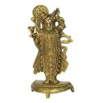 Shreenathji Brass Collectible | Divine Shreenathji Krishna Idol Symbol of Love & Prosperity