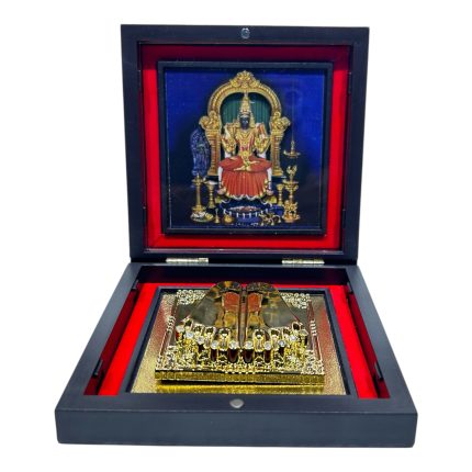 Kanchi Kamatchi Gold-Plated Padhm Box 4 x 4 inch