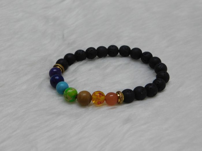 Seven Chakra Bracelet 8 MM Navgraha Certified - Navgraha - Image 1
