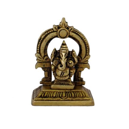 Frame Ganesh (Right Trunk) Brass Idol | Deity Idol Exclusive Collection