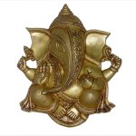 Ganesha Wall Hanging Brass | Divine Ganesha Idol for Obstacle Removal & Success