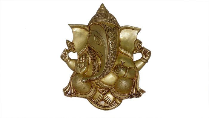Ganesha Wall Hanging Brass Idol | Deity Idol Exclusive Collection - Image 1