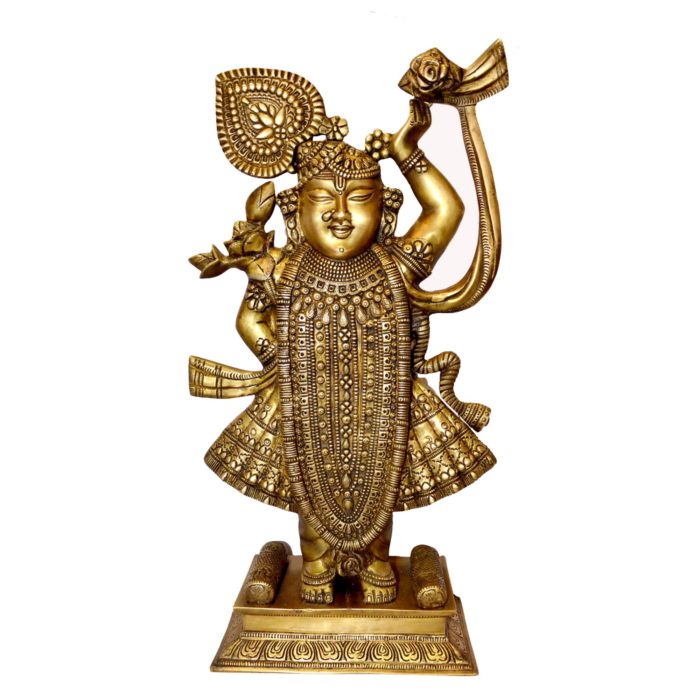 Shreenathji god Brass collectible  Idol | Deity Idol Exclusive Collection - Image 1