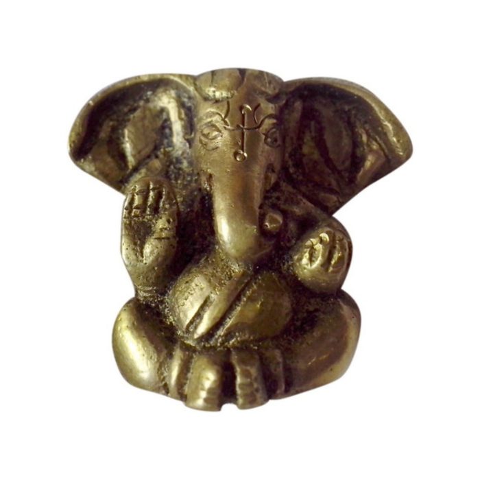 Religious Brass Idol Of Ganesha With Big Ear  Idol | Deity Idol Exclusive Collection - Image 1