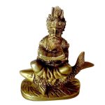Jhulelal Brass Sindhi Murti for Mandir Decor Showpiece | Authentic Krishna Murti for Divine Love & Spiritual Guidance