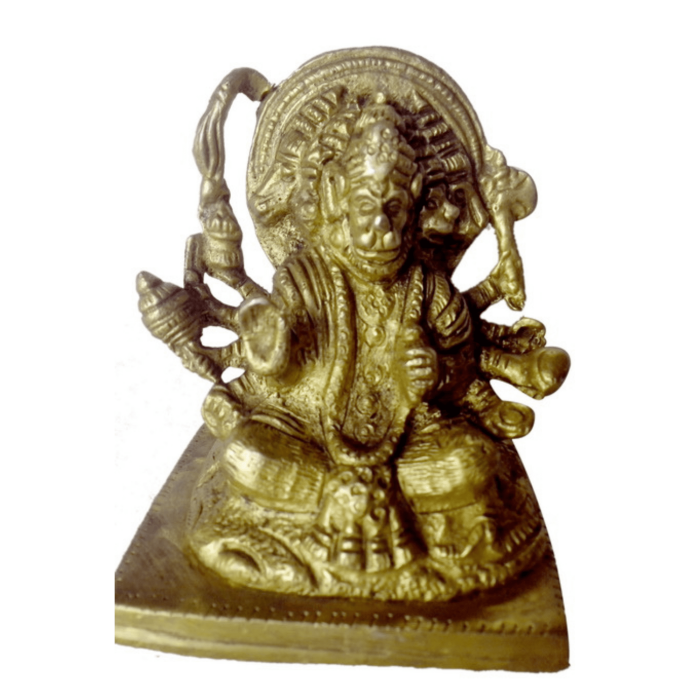 Panchmukhi Hanuman Brass Idol | Deity Idol Exclusive Collection - Image 1