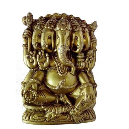 Panchmukhi Ganesh God Brass Collectible Idol | Deity Idol Exclusive Collection