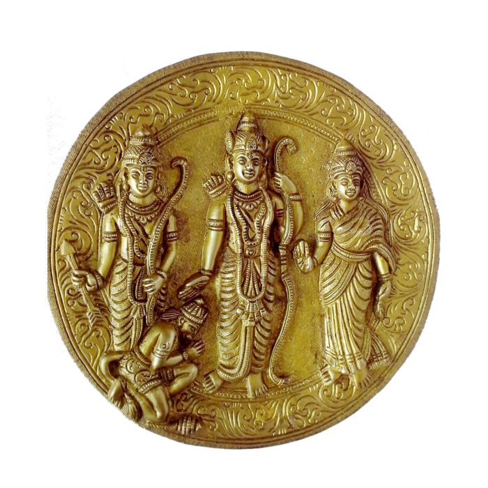 Ram Darbar Plate Brass Idol | Deity Idol Exclusive Collection - Image 1