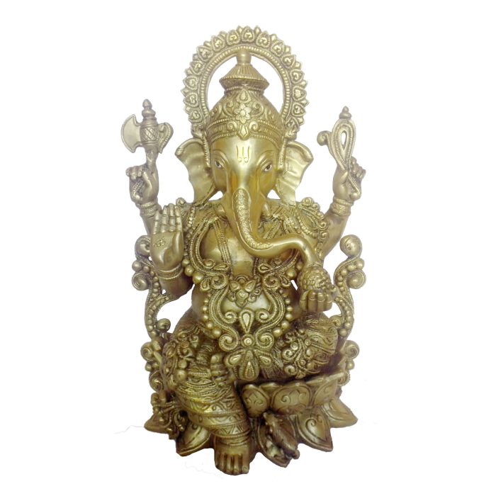Jwellery Ganesha God Brass Idol | Deity Idol Exclusive Collection - Image 1