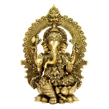 Ganesha Kaman Brass Idol | Deity Idol Exclusive Collection