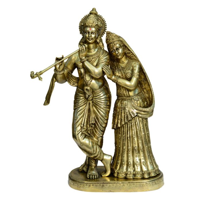 God Radha Krishna Brass Idol | Deity Idol Exclusive Collection - Image 1