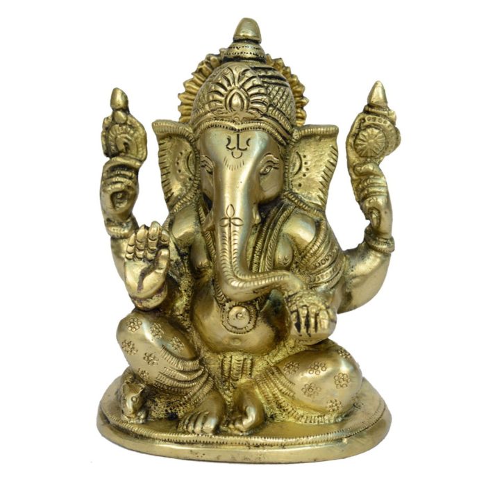 Lord Ganesha Idol Small Brass Idol | Deity Idol Exclusive Collection - Image 1