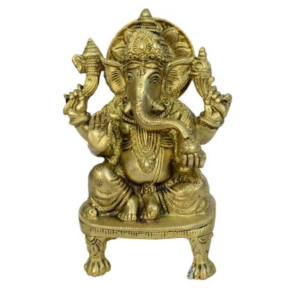 Ganesha God Idol Medium Brass Idol | Deity Idol Exclusive Collection