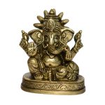 Lord Ganesha Idol Brass | Sacred Ganesha Idol Symbol of Prosperity & Wisdom