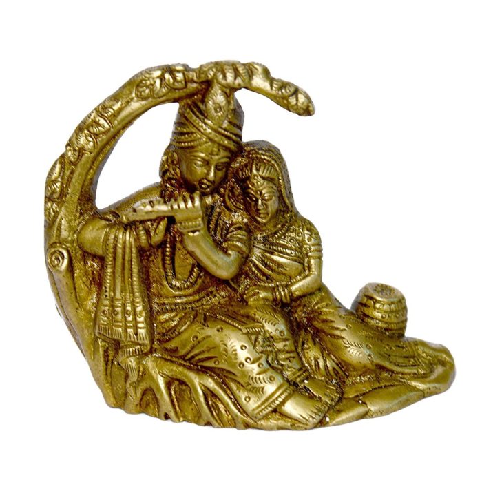 Radha Krishna Brass Idol | Deity Idol Exclusive Collection - Image 1