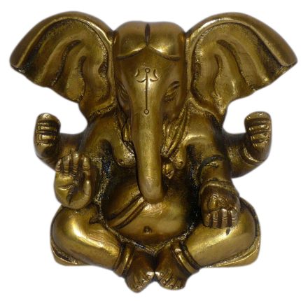 Ganesha With Big Ear Small Brass Idol | Deity Idol Exclusive Collection