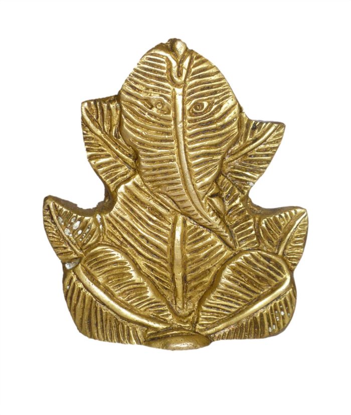 Pan Shape Inside Ganesha Small Brass Idol | Deity Idol Exclusive Collection - Image 1