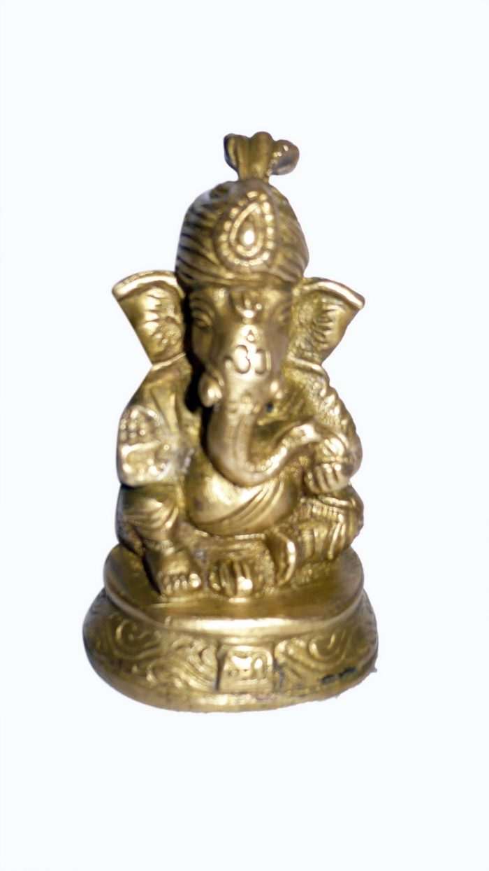 Turban Ganesha Small Brass Idol | Deity Idol Exclusive Collection - Image 1