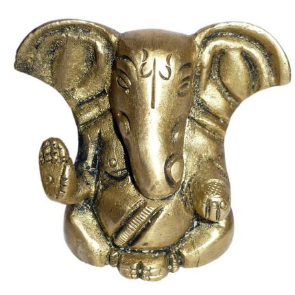 God Big Ear Ganesha Small Brass Idol Statue 1.6″ Inch Idol | Deity Idol Exclusive Collection